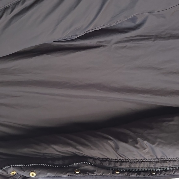 J. Crew Black Quilted Long Line Down Puffer Winter Coat - Picture 4 of 9